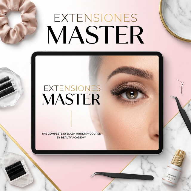Extensiones de pestañas aplicación profesional